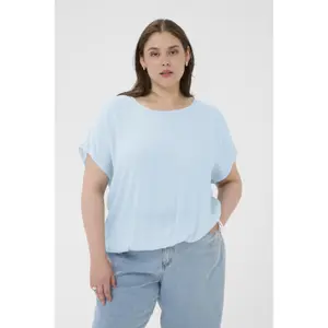 Women's short-sleeved blouse KAFFE Curve Ami Stanley image-1