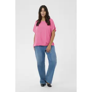 Women's short-sleeved blouse KAFFE Curve Ami Stanley image-2