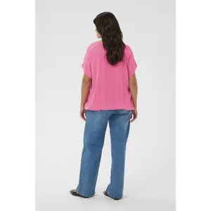 Women's short-sleeved blouse KAFFE Curve Ami Stanley image-4