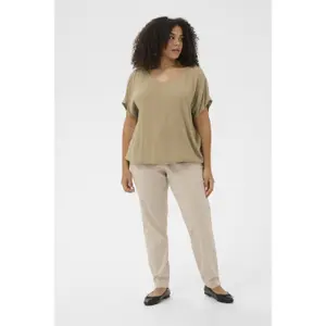 Women's short-sleeved blouse KAFFE Curve Ami Stanley image-3