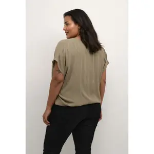 Women's short-sleeved blouse KAFFE Curve Ami Stanley image-6