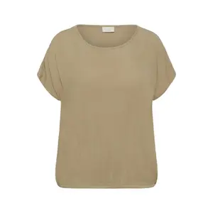 Women's short-sleeved blouse KAFFE Curve Ami Stanley image-0