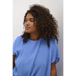 Women's short-sleeved blouse KAFFE Curve Ami Stanley image-5