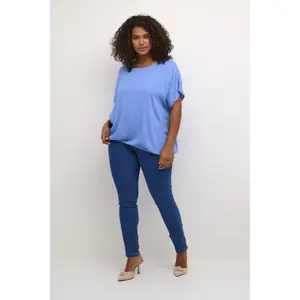 Women's short-sleeved blouse KAFFE Curve Ami Stanley image-2