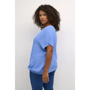 Women's short-sleeved blouse KAFFE Curve Ami Stanley image-3