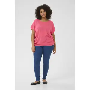 Women's short-sleeved blouse KAFFE Curve Ami Stanley image-2