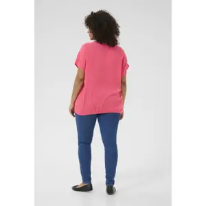 Women's short-sleeved blouse KAFFE Curve Ami Stanley image-4