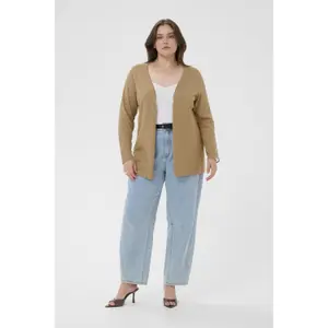 Women's cardigan KAFFE Curve Farsia image-1
