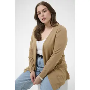 Women's cardigan KAFFE Curve Farsia image-3