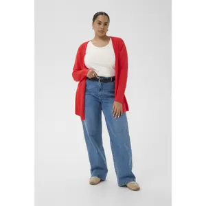 Women's cardigan KAFFE Curve Farsia image-2