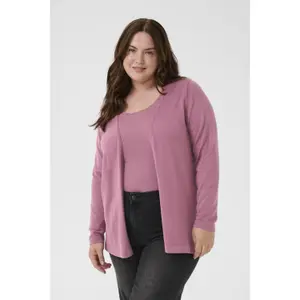 Women's cardigan KAFFE Curve Farsia image-1