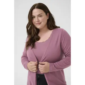 Women's cardigan KAFFE Curve Farsia image-5