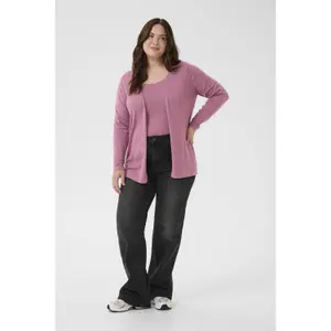 Women's cardigan KAFFE Curve Farsia image-2