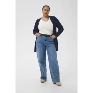 Women's cardigan KAFFE Curve Farsia image-1