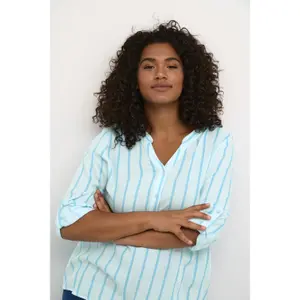 Long sleeve blouse for women KAFFE Curve Sida image-5