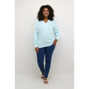 Long sleeve blouse for women KAFFE Curve Sida image-2