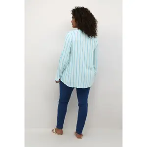 Long sleeve blouse for women KAFFE Curve Sida image-4