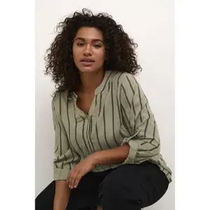Long sleeve blouse for women KAFFE Curve Sida image-4