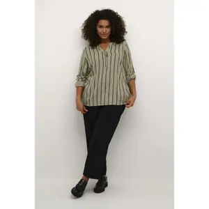Long sleeve blouse for women KAFFE Curve Sida image-3