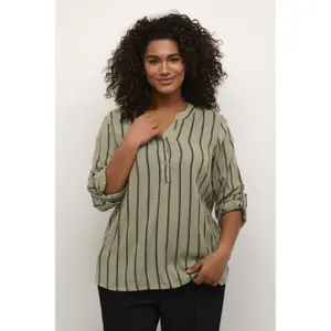 Long sleeve blouse for women KAFFE Curve Sida image-2