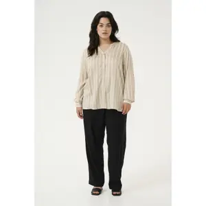 Long sleeve blouse for women KAFFE Curve Sida image-2