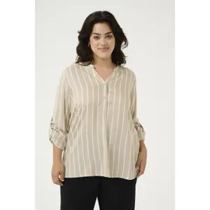 Long sleeve blouse for women KAFFE Curve Sida image-1
