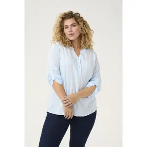 Long sleeve blouse for women KAFFE Curve Sida image-2