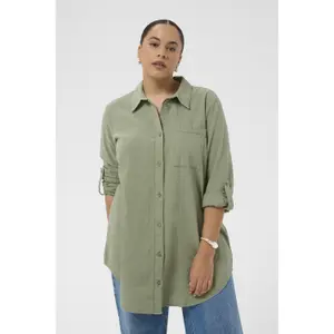 Camisa túnica de mangas longas para mulher KAFFE Curve Nana image-2