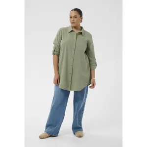 Camisa túnica de mangas longas para mulher KAFFE Curve Nana image-5