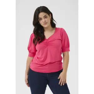 Women's T-shirt KAFFE Curve Sissy image-3