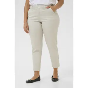 Women's 7/8 chino Trousers KAFFE Curve KCLeana image-5