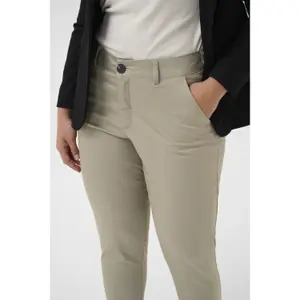 Women's 7/8 chino Trousers KAFFE Curve KCLeana image-3
