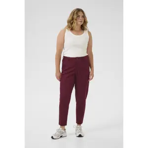 Women's 7/8 chino Trousers KAFFE Curve KCLeana image-1