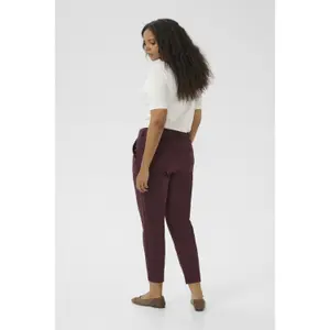 Women's 7/8 chino Trousers KAFFE Curve KCLeana image-4