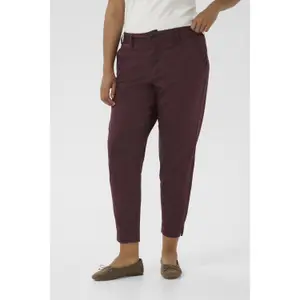 Women's 7/8 chino Trousers KAFFE Curve KCLeana image-5