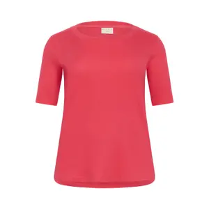 Dames-T-shirt KAFFE Curve KCCarina image-0