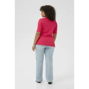 Dames-T-shirt KAFFE Curve KCCarina image-4