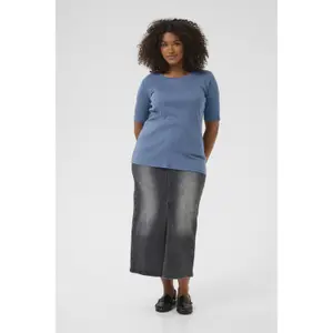 Women's T-shirt KAFFE Curve Carina image-3