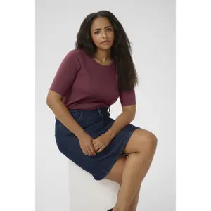 Women's T-shirt KAFFE Curve Carina image-2