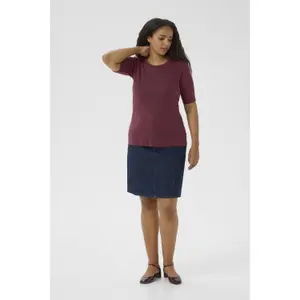 Women's T-shirt KAFFE Curve Carina image-3