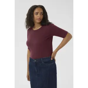 Women's T-shirt KAFFE Curve Carina image-5