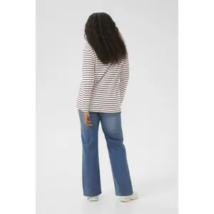 T-shirt de manga comprida feminina KAFFE Curve Winni image-4