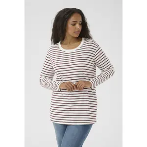 T-shirt de manga comprida feminina KAFFE Curve Winni image-5