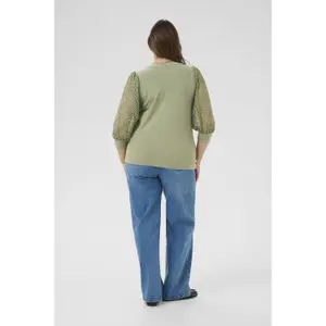 Women's T-shirt KAFFE Curve Bella image-2