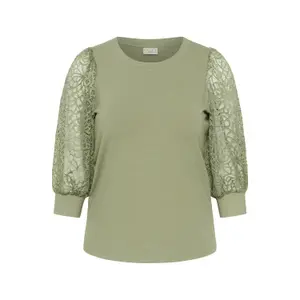 Women's T-shirt KAFFE Curve Bella image-4