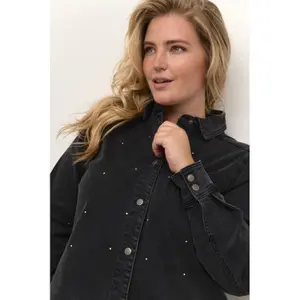 Women's denim shirt KAFFE Curve KCFalina image-3