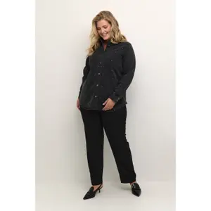 Women's denim shirt KAFFE Curve KCFalina image-0