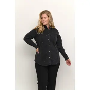 Women's denim shirt KAFFE Curve KCFalina image-2