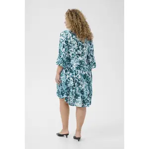 Women's printed dress KAFFE Curve KCAmi image-4
