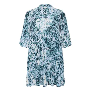 Women's printed dress KAFFE Curve KCAmi image-3